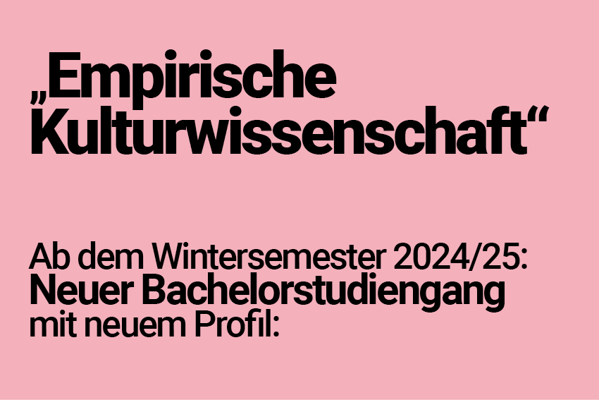 Ankündigung neuer Bachelorstudiengang