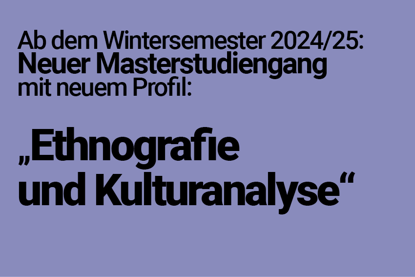 Ankündigung neuer Masterstudiengang