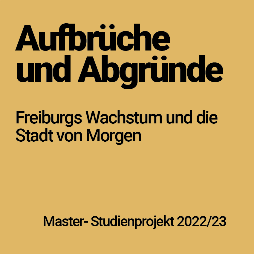 Masterprojekt Aufbrüche und Abgründe